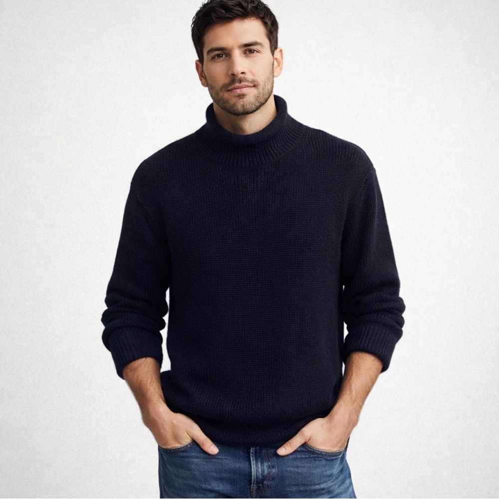J. Crew Navy Rollneck Sweater